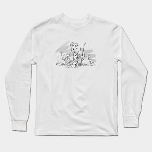 Tiger and dragon on an adventure Long Sleeve T-Shirt